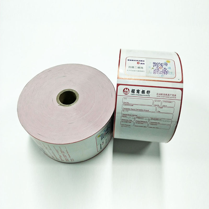 Tiskařský termopapír o šířce 80 mm pro bankomat